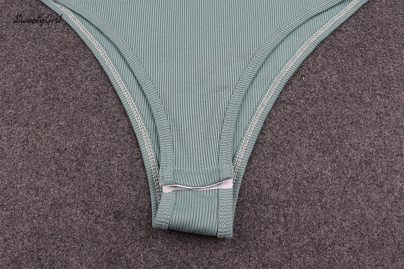 Phụ nữ Bodysuit Thời trang Màu Rắn Cổ chữ U Không tay Thời trang dạo phố | BigBuy360 - bigbuy360.vn
