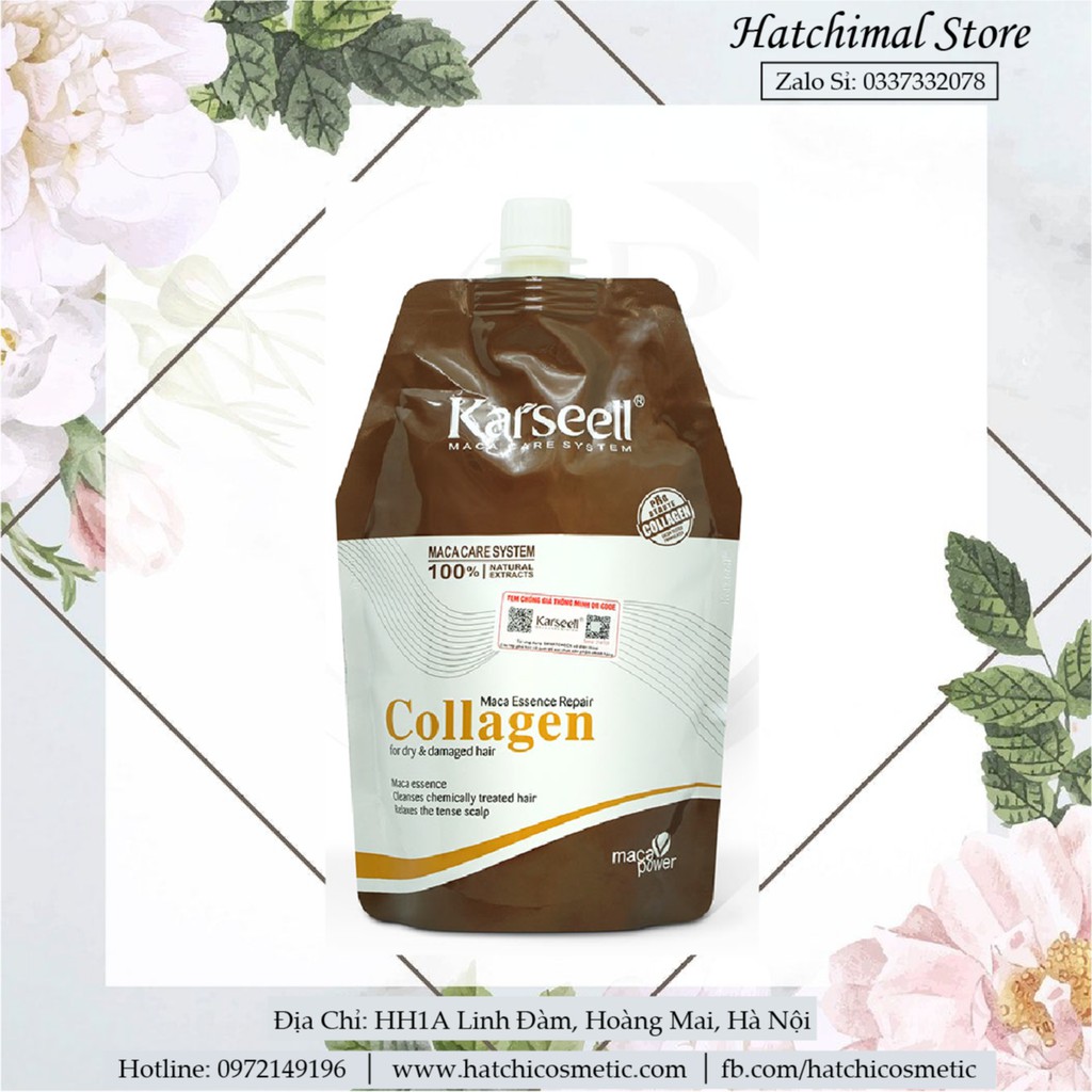 [Chính Hãng + Free Ship] Kem Hấp - Ủ- Xả Phục Hồi Tóc Collagen Karseell Maca Dạng Túi 500Ml[Drop2] | BigBuy360 - bigbuy360.vn