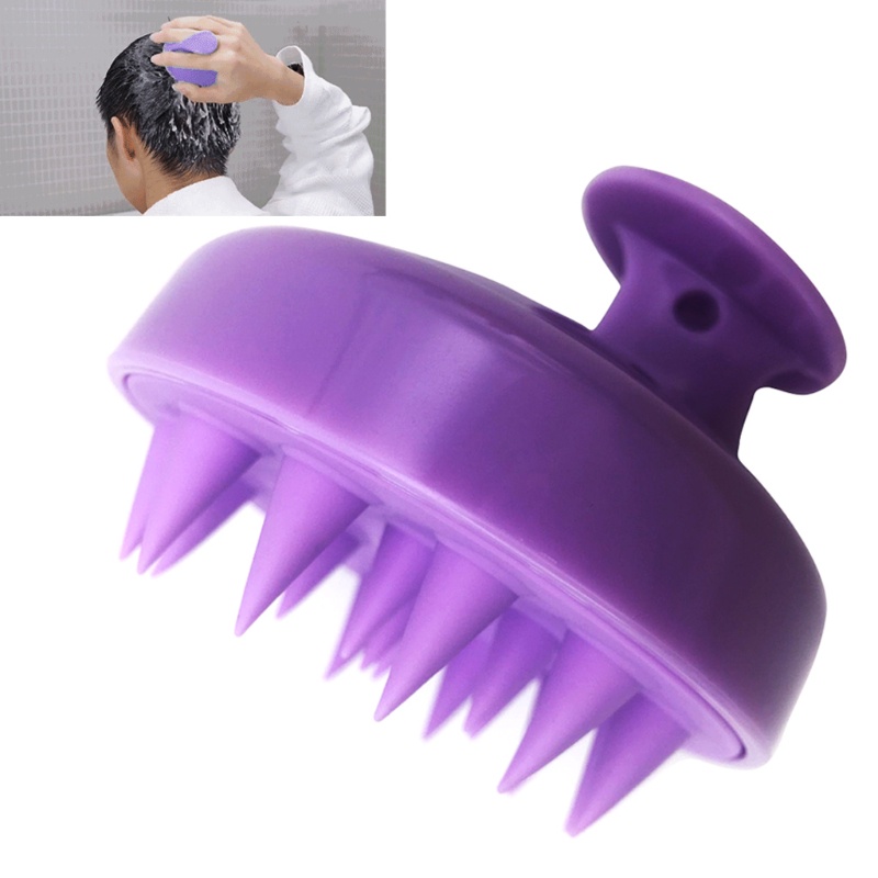 Bàn Chải Gội Đầu Massage Tẩy Tế Bào Chết Bằng Silicone Tiện Lợi YOUYO