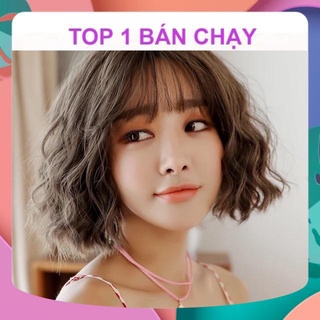 🎁TÓC NGUYÊN ĐẦU🎁 SÓNG XÙ NGẮN LƯỚI HOA CAO CẤP