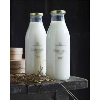 CHAI THỦY TINH ĐỰNG SỮA NẮP SẮT 200ML