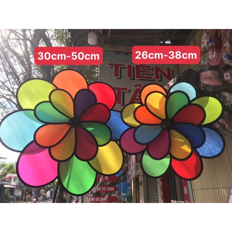 Chong chóng cầu vồng 2 tầng,  tặng kèm keo 502 + hướng dẫn ráp + chong chóng nhỏ. Hàng loại 1 chất lượng