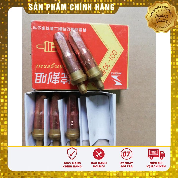 [ CHÍNH HÃNG ] Bép cắt Oxy gas nhỏ số 1, 2, 3( hộp 5 cái )