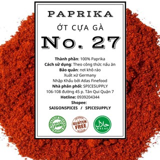10kg Sweet Paprika SPANISH - Ớt cựa gà không cay healthy giảm cân meal plan fitness gia vị tạo màu tự nhiên