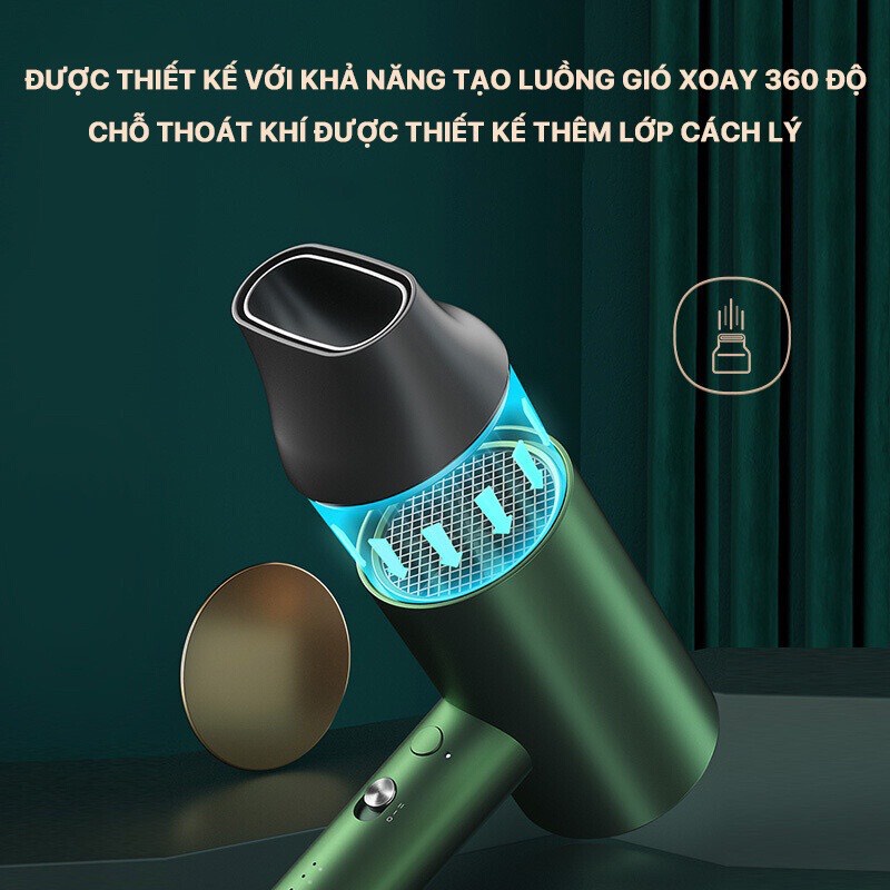 Máy sấy tóc XIAOMI SHOWSEE A5-G / A5-R / A1-W / A4-W - Máy sấy tóc ion công suất 1800W dưỡng ẩm cho tóc nhỏ gọn