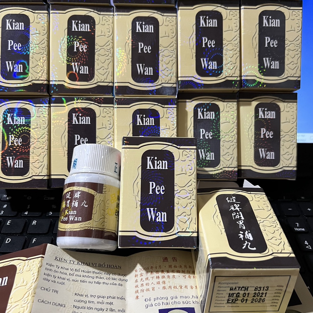 Hộp 30 viên Kian Pee Wan 𝘁𝗮̆𝗻𝗴 𝗰𝗮̂𝗻 𝗵𝗶𝗲̣̂𝘂 𝗾𝘂𝗮̉ 𝗰𝗵𝗼 𝗻𝗴𝘂̛𝗼̛̀𝗶 𝗴𝗮̂̀𝘆