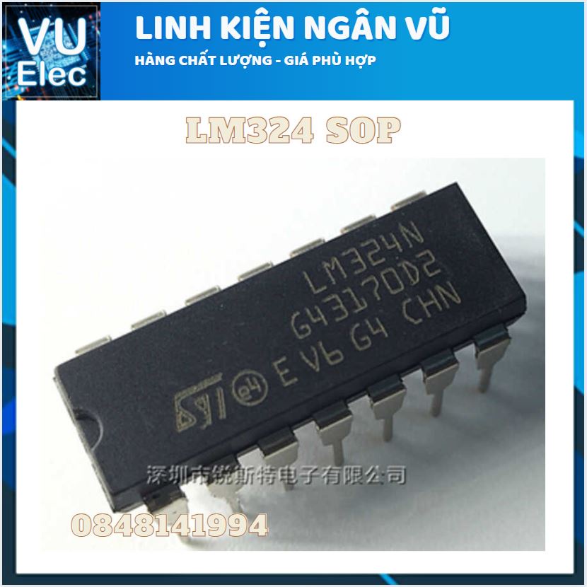 LM358 - LM393 - LM324 (IC Khuếch Đại Thuật Toán)