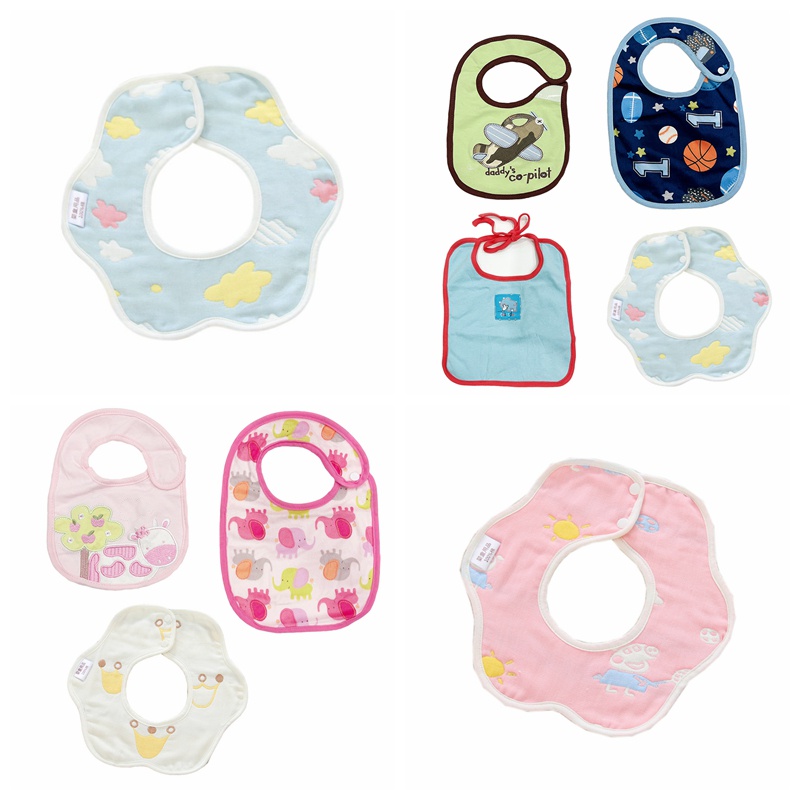 Yếm ăn em bé Sanlutoz họa tiết dễ thương gửi ngẫu nhiên