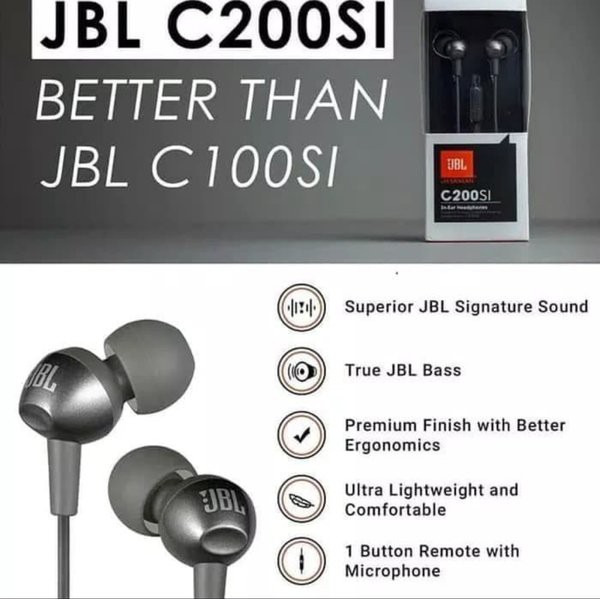 Tai Nghe Nhét Tai Jbl C200si By Harman Kardon - Jbl C200 Si C100si