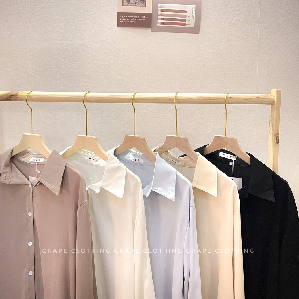 Áo sơ mi nữ chất cát form rộng hàng Quảng Châu hàng loại 1 chất đẹp đi học đi làm đi chơi phong cách