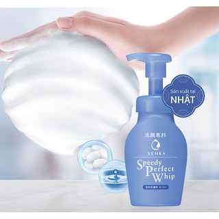 Bọt Rửa Mặt Cho Mọi Loại Da Senka Speedy Perfect Whip
