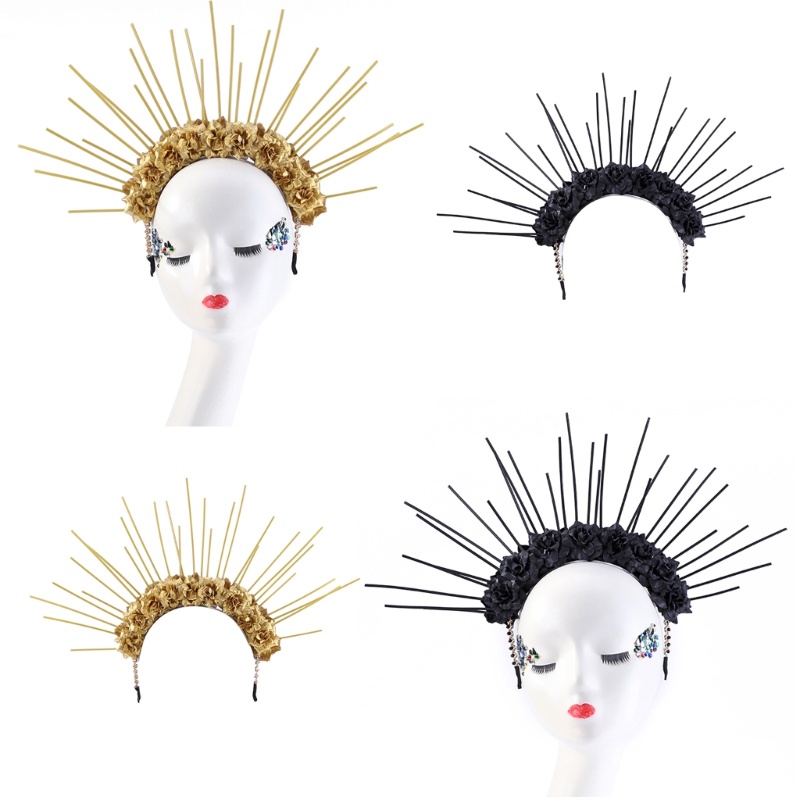 Flgo Băng Đô Hóa Trang Halloween Hình Thiên Thần Hoa Cúc