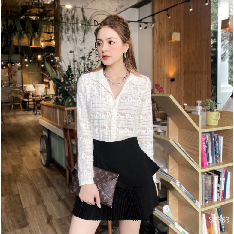 [ Mã WASTRUN4 giảm 10% tối đa 30K đơn 99K] CHIDU Áo sơ mi ren dài tay SP363 | BigBuy360 - bigbuy360.vn