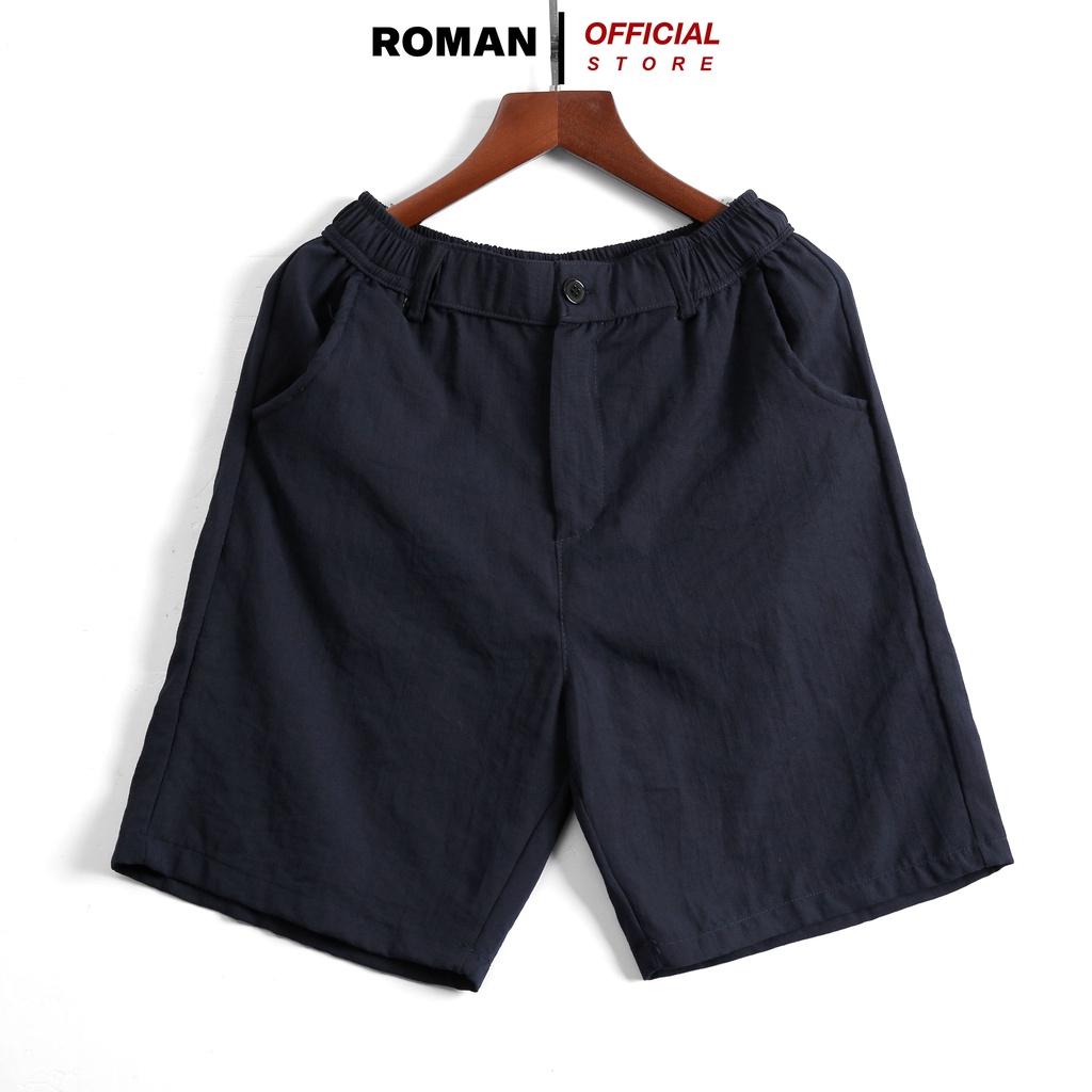Quần Short Nam Vải Đũi ROMAN Thời Trang Cao Cấp Mềm Mát Dễ Chịu QD01