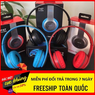 Tai nghe chụp tai P47 - Tai nghe Bluetooth cho game thủ có khe cắm thẻ nhớ