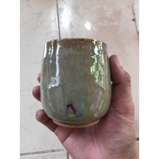 Chậu Gốm Nhật Lam, Mộc ( miệng 7-8 cm)