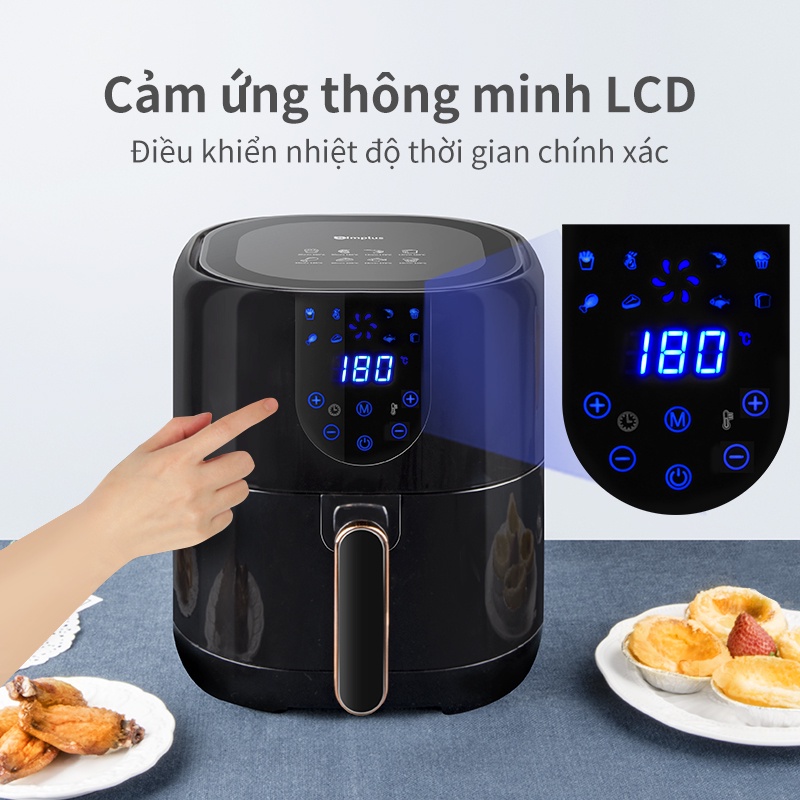 Nồi chiên không dầu SIMPLUS KQZG005 kiểu mới sức chứa lớn 5L đa năng thông minh