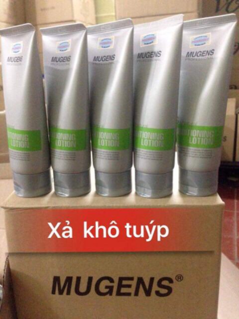 Xả khỏi dưỡng và giữ nếp tóc mềm Mugens 100ml