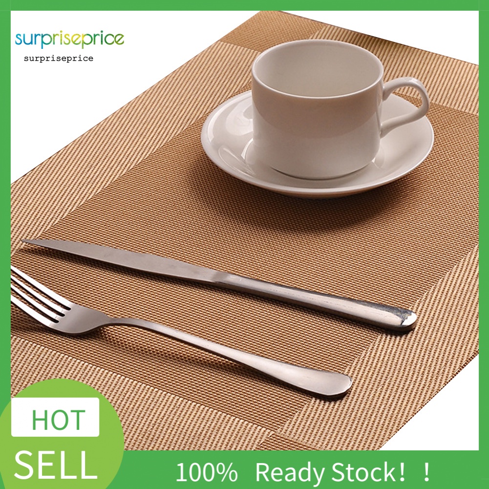 Tấm Lót Bàn Ăn Hình Chữ Nhật Cách Nhiệt Chống Trượt 45x30cm