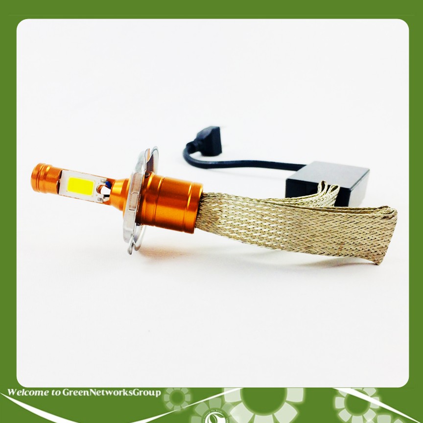 Đèn pha led râu tản nhiệt chân H4 Soulin siêu sáng GreenNetworks