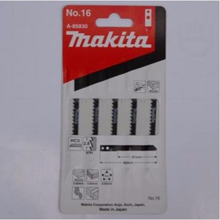 Lưỡi Cưa Lộng Chuyên Cắt Lượn Gỗ Makita No.16 (Chuôi Có Lỗ)