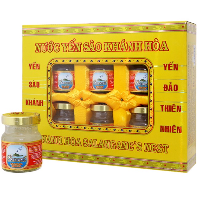 Hộp yến sào Khánh Hòa 6 hũ