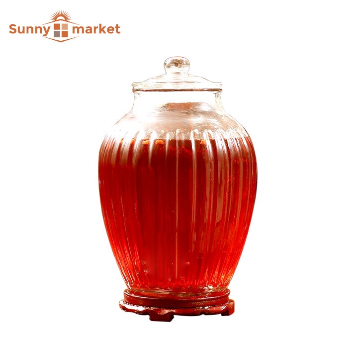 Bình ngâm rươu sâm thủy tinh 217 dung tích 9 lít không van