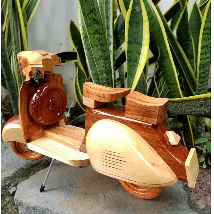 XE VESPA MÔ HÌNH GỖ SIÊU ĐẸP - NHIỀU KÍCH THƯỚC