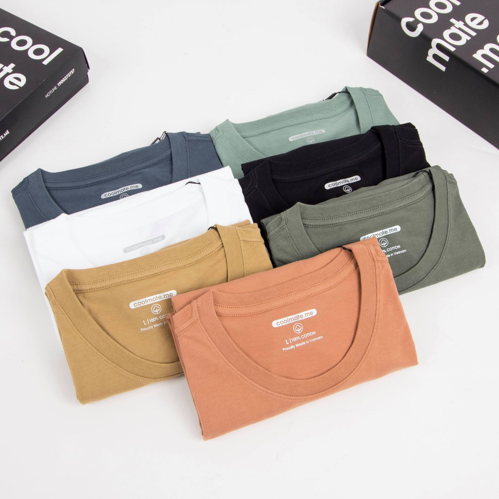 Áo thun nam 100% Cotton USA Essential Tee thương hiệu Coolmate