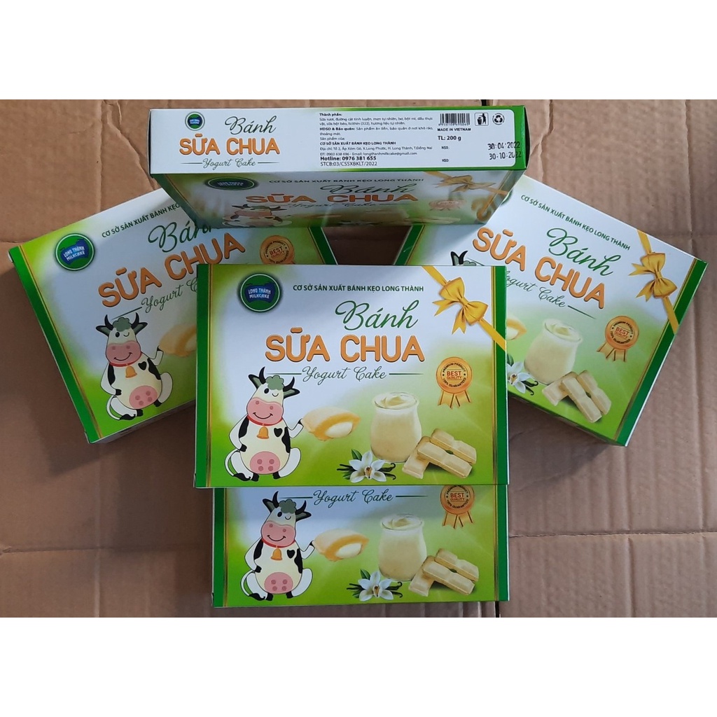 COMBO 5 hộp BÁNH SỮA CHUA YOGURT CAKE - LONG THÀNH ĐỒNG NAI