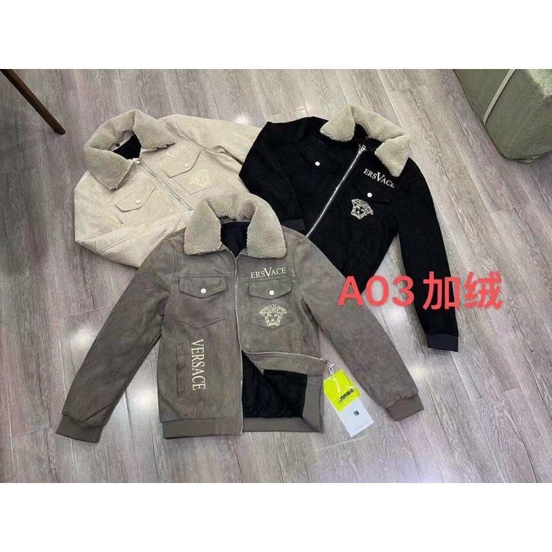 Áo khoác nam Da Lộn - Cổ lông tháo rời | BigBuy360 - bigbuy360.vn