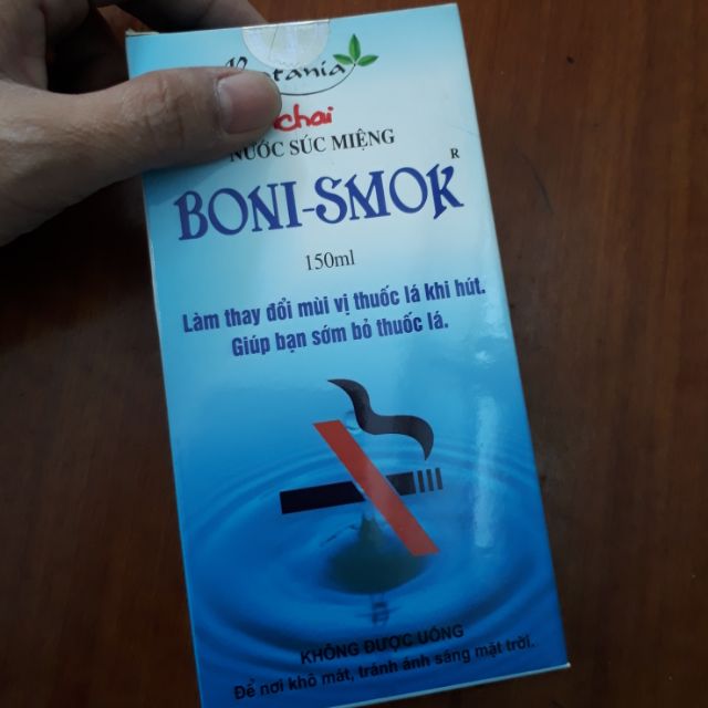 Nước súc miệng cai thuốc lá