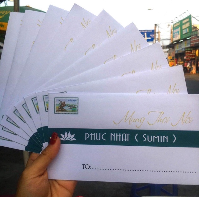Phong bì, lì xì in hình facebook đi đám cưới, sinh nhật,..,
