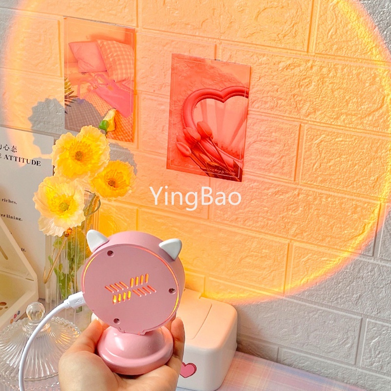 Đèn Chiếu Hình Cầu Vồng Cổng USB Dùng Trang Trí Phòng Khách