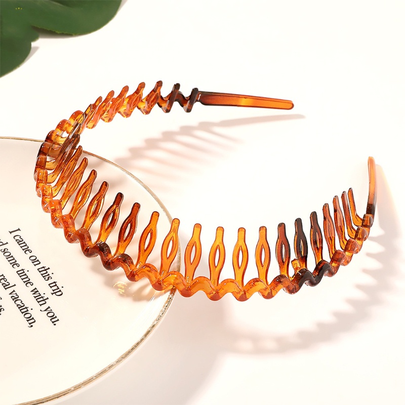 Flgo Băng Đô Cài Tóc Bằng Resin Chống Trượt Có Răng Lược