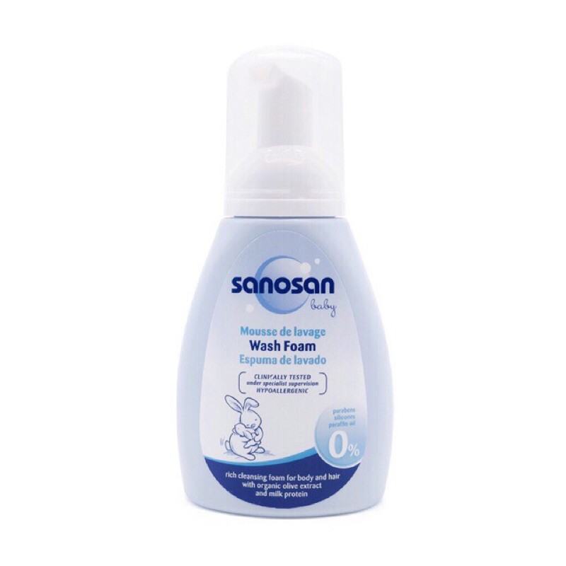 SỮA TẮM TẠO BỌT BABY SANOSAN CHIẾT XUẤT HỮU CƠ 250ML CHÍNH HÃNG