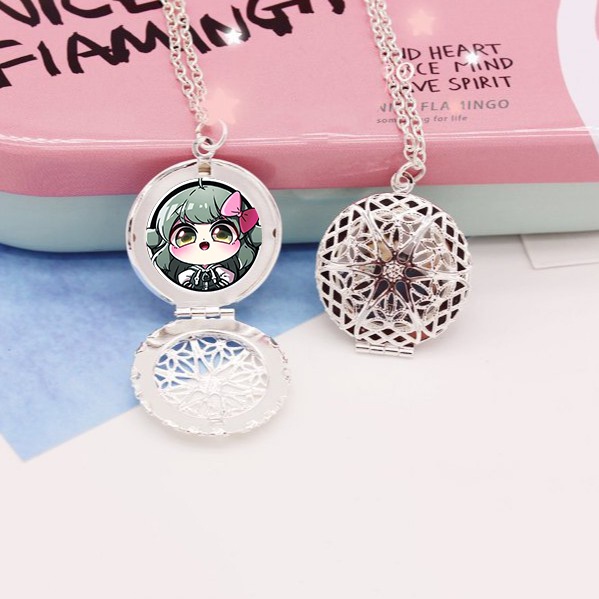 Vòng cổ IN HÌNH Hero team chibi đóng nắp kim loại xinh xắn dễ thương