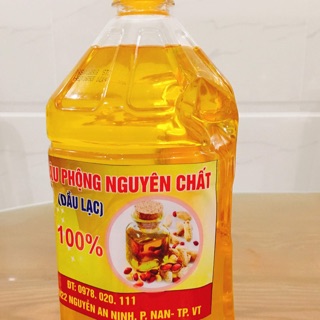 Dầu đậu phộng ép nguyên chất 100%. 120k/1 lít