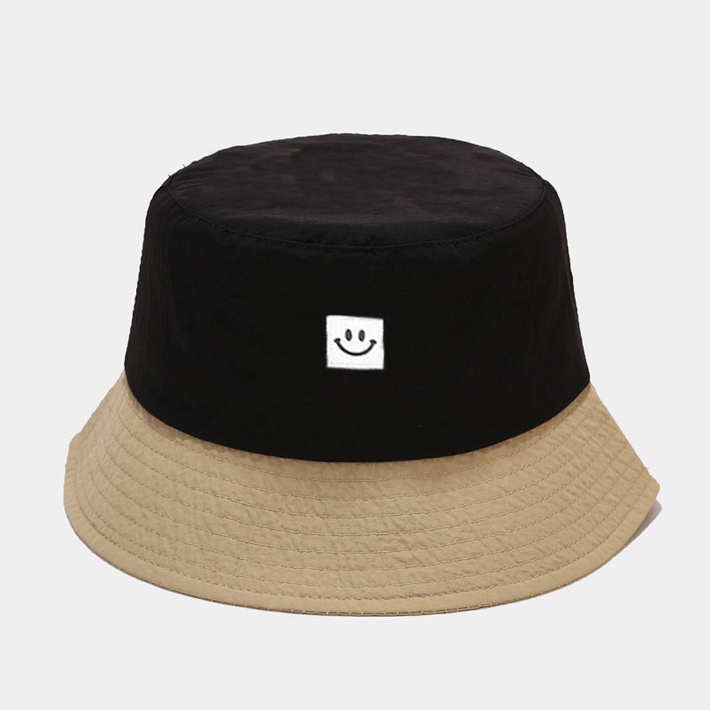 Mũ Bucket Nón Tai Bèo Vành Cụp Smile Phối Màu 487 Nhiều Màu Sắc Ulzzang Form Unisex Nam Nữ - Hazo