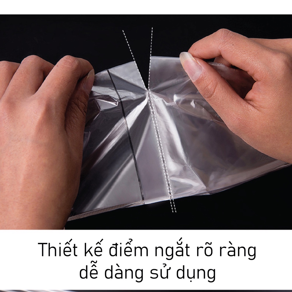Túi đựng rác phong cách nhật bản SUPO MART kích thước 45x50 cm túi đựng rác tự phân hủy siêu dai 20 túi/cuộn