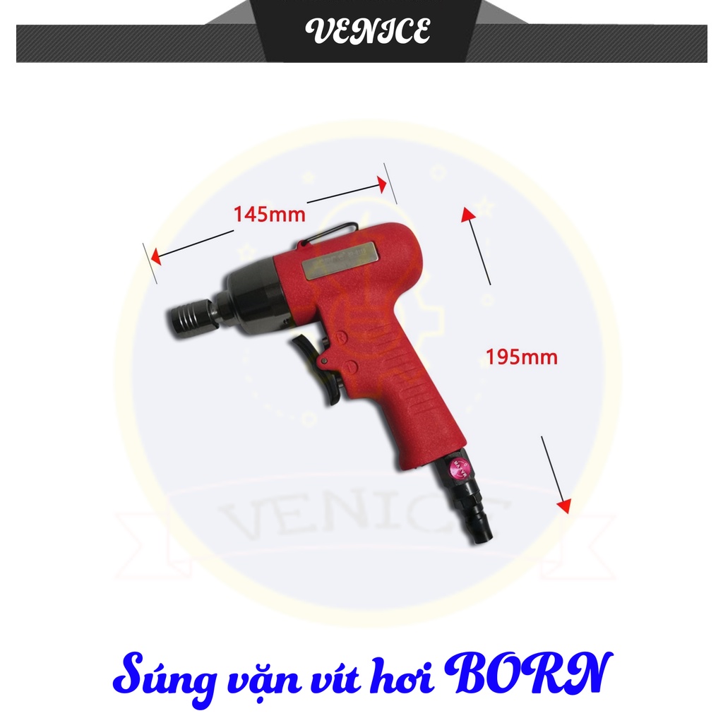 SÚNG VẶN VÍT, XIẾT BULONG BORN - DÙNG HƠI KHÍ NÉN - BẢO HÀNH 1 NĂM