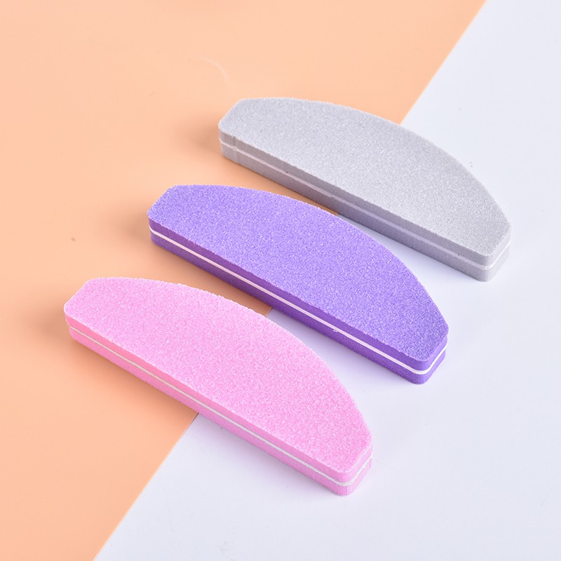 [onsalezone]5pcs New Sponge Nail Art Tips Buffer Sanding Nail Buffer Block Files Sponge