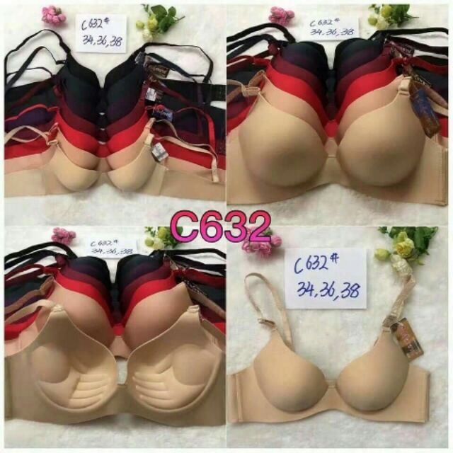 Chuyên sỉ áo Ngực Thái Lan hàng không gọng đệm bàn tay  ( Loại 1 C632)