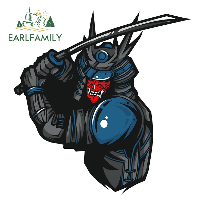 Đề Can Dán Trang Trí Xe Hơi Kiểu Samurai Nhật Bản 13Cmx13Cm Cá Tính