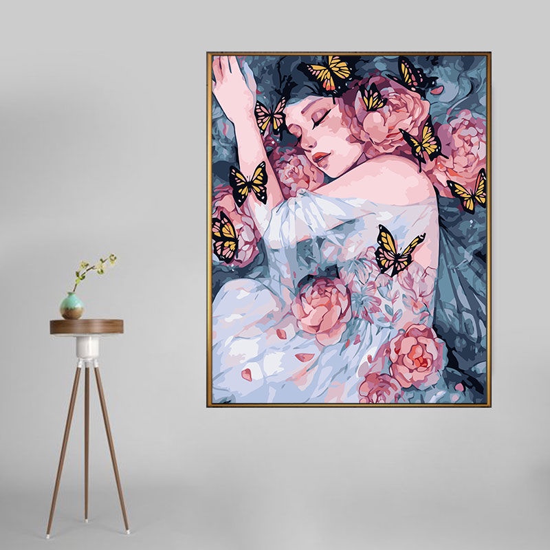 【Spot Hot Sale】40x50cm DIY Digital Oil Painting Handmade Painting Good-looking and Practical Living Room Hand-painted Oil Painting Decorative Painting