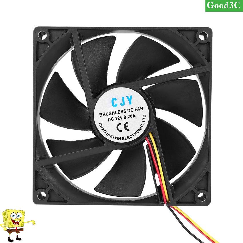 12V 3-Pin 9cm 90 x 25mm 90mm CPU Heat Sinks Cooler Fan DC Cooling Fan 65 CFM