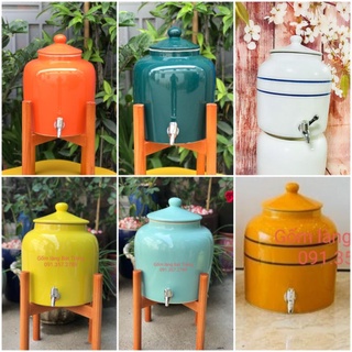Bình đựng nước 10 lít gốm sứ Bát Tràng