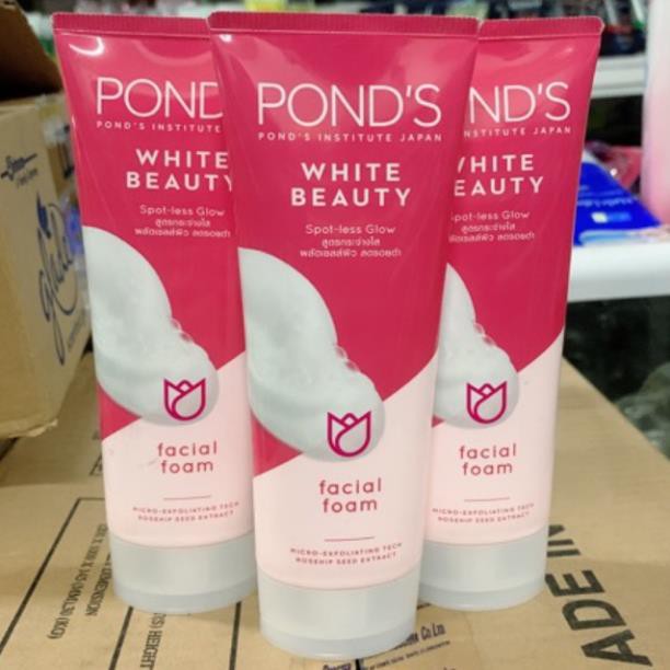 Sữa rửa mặt trắng hồng rạng rỡ Pond's White Beauty Pinkish White Facial Foam 100g