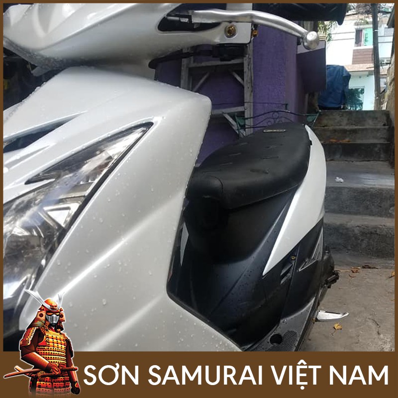 Màu Trắng Ngọc Trai Sơn Samurai - Combo Sơn Xịt Samurai Màu Trắng H196