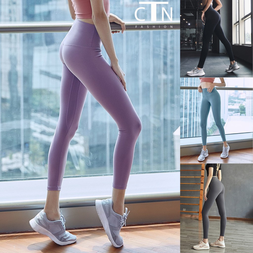 Quần Tập Gym Yoga Aerobic Zumba Chạy Bộ Thể Thao Legging Nữ Cao Cấp Loại 1 Thoáng Mát Co Dãn 4 Chiều Siêu Nâng Mông - Hà